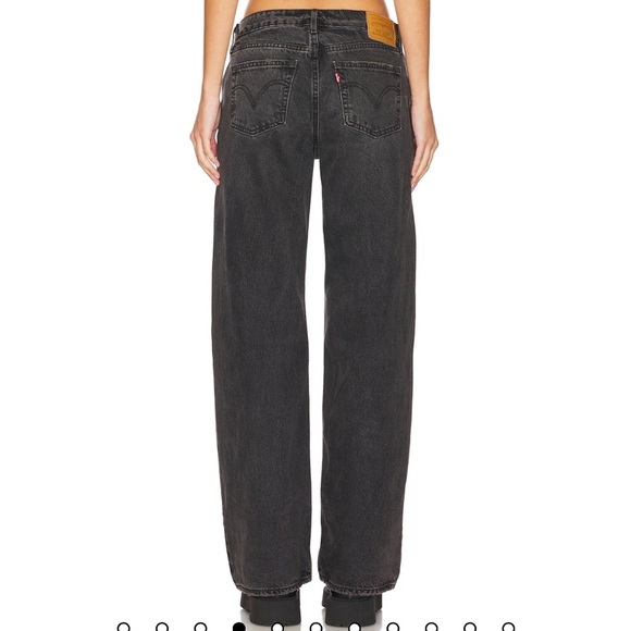 Levi's Premium LOW LOOSE JEANS black wide leg 33 - Picture 8 of 13